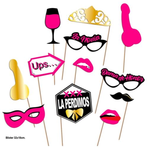 Photocall Set Diablo Picante Model 2 with 12 Fun Pieces