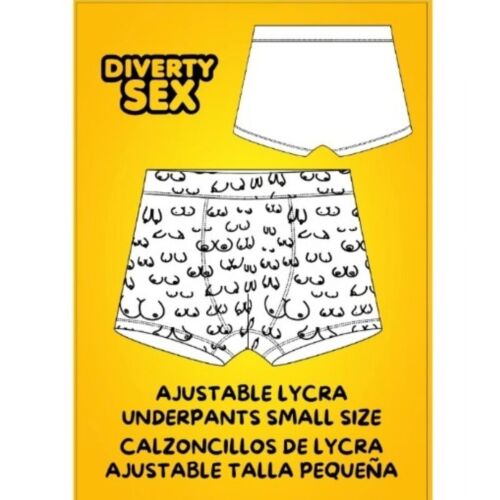 Boxers Diablo Picante Small Size Fun Boob Print