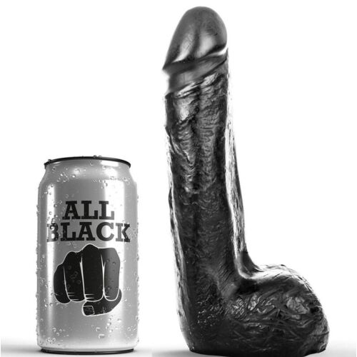 Dildo All Black 20cm Semi-Realistic Design