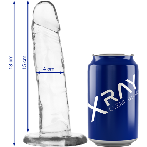 X RAY Clear Dildo 18 cm for Realistic Pleasure