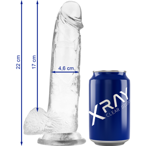 X RAY Clear Dildo 22 cm - Realistic Pleasure Experience