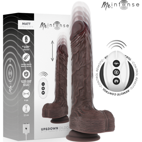 Realistic Vibrator MR. INTENSE MATT with Remote Control