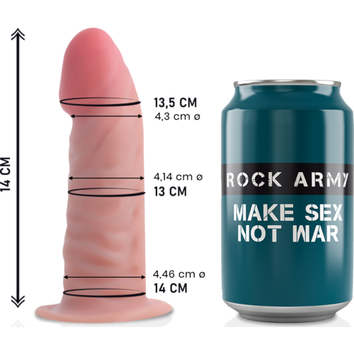 Rock Army Dual Density Tiger Dildo – Realistic Pleasure