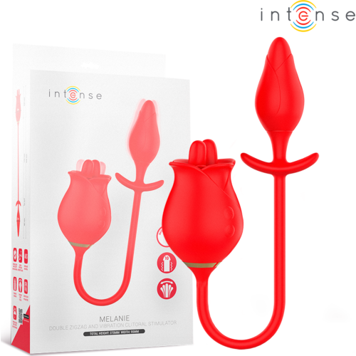 INTENSE Melanie Double Clitoris Stimulator with Zigzag Tongue