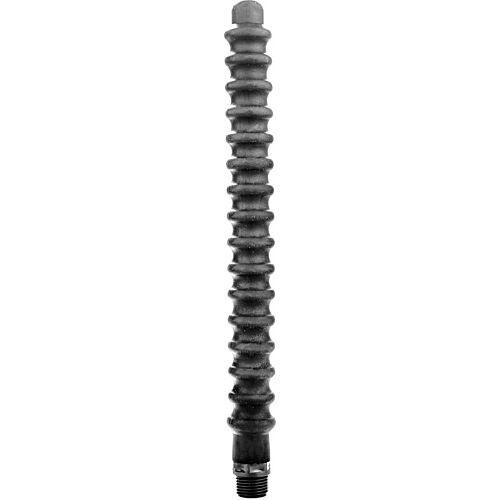 Anal Douche All Black Mega Ripple 28.5cm Silicone