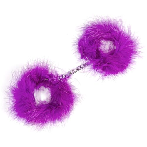Bondage Cuffs Secretplay | Marabou and Chain Design