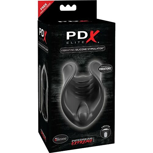 PDX ELITE Vibrating Silicone Penis Stimulator