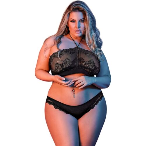 Lingerie Bandeaux & Panty Set in Lace