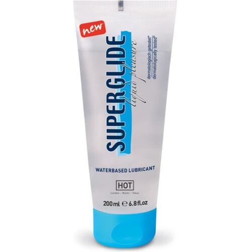 Water-Based Lubricant HOT Superglide 200ml for Seamless Pleasure