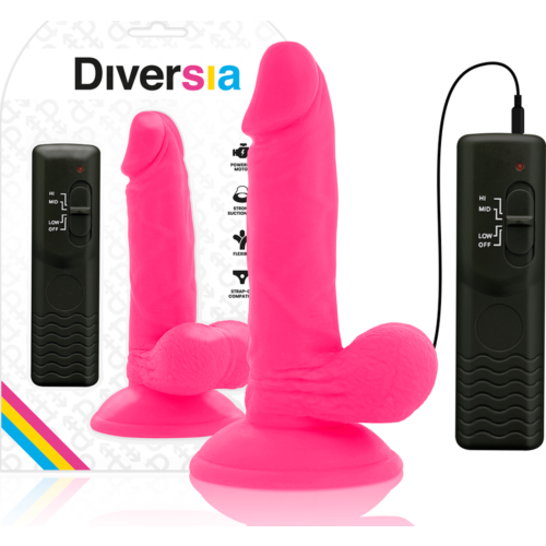 Vibrator Diversia Flexible Vibrating Dildo 17cm