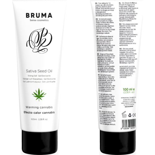 BRUMA Warming Cannabis Flavour Glide Gel 100 ML
