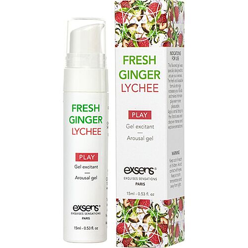 Exsens Fresh Ginger Litchi Arousal Gel 15 ml with Ice Effect