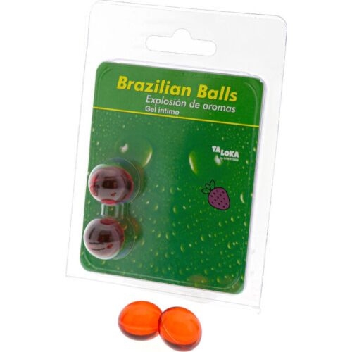 Taloka Brazilian Balls Strawberry Scented Intimate Gel