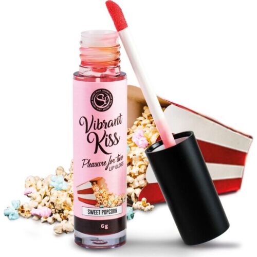 Lip Gloss Secretplay Vibrant Kiss Sweet Popcorn with Vibrations