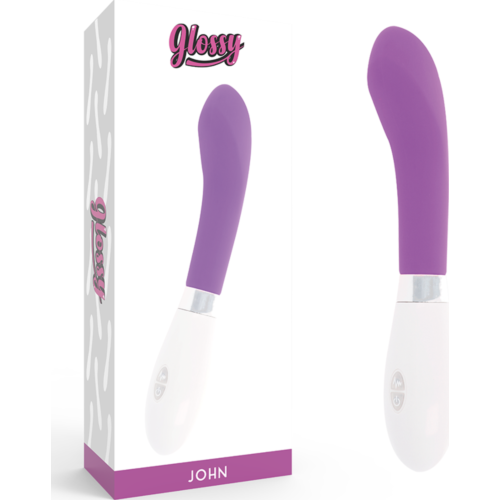 G-Spot Vibrator GLOSSY John with Natural Curve