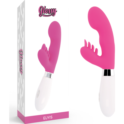 Rabbit Massager GLOSSY Elvis with Dual Motors