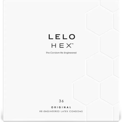 LELO HEX Condoms - 36 Pack with Enhanced Sensitivity