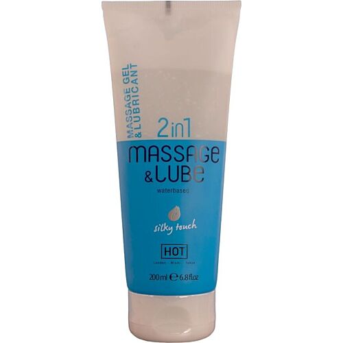 Massage Gel HOT Silky Touch 200ml for Intimate Moments