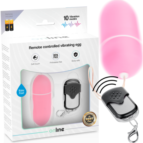 Vibrating Egg ONLINE Remote Control with 10 Vibration Modes