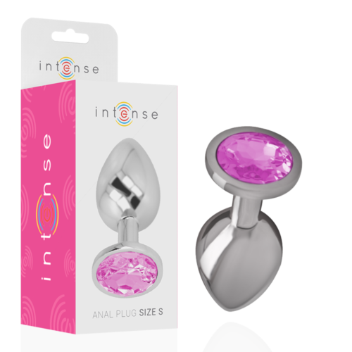 Anal Plug INTENSE Aluminum with Diamond Jewel