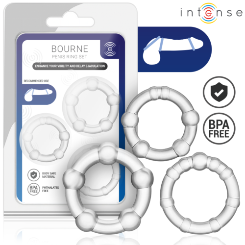 Ring INTENSE FOR HIM Set of 3 | Ergonomic Design
