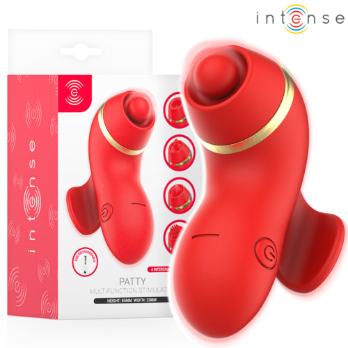 Clitoral Stimulator INTENSE Patty with 4 Interchangeable Heads