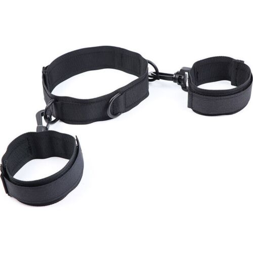 Nylon Handcuffs and Collar Set OHMAMA FETISH