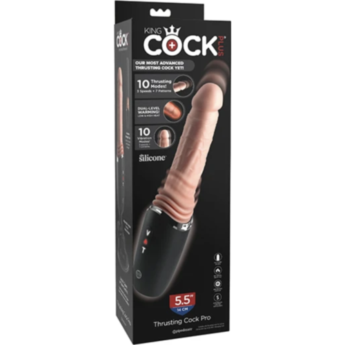 KING COCK PLUS Thrusting Pro Silicone Dildo 12.7 cm