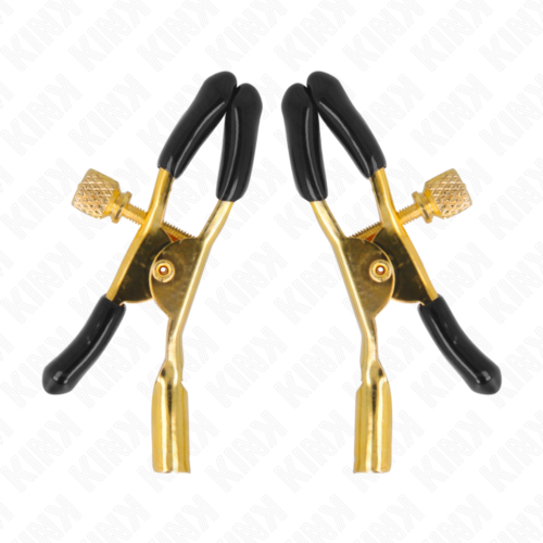Nipple Clamps KINK Gold 6cm Precision Adjustable Pressure