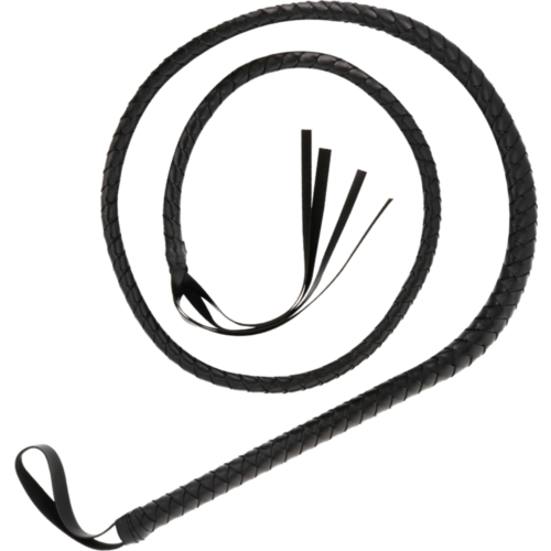 Bondage Whip Darkness 210cm with Grip Handle