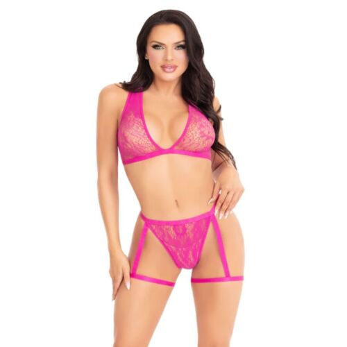 Lingerie Set Leg Avenue 86148 Floral Lace Design