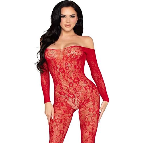 Bodystocking Leg Avenue 89366 Floral Lace Feature