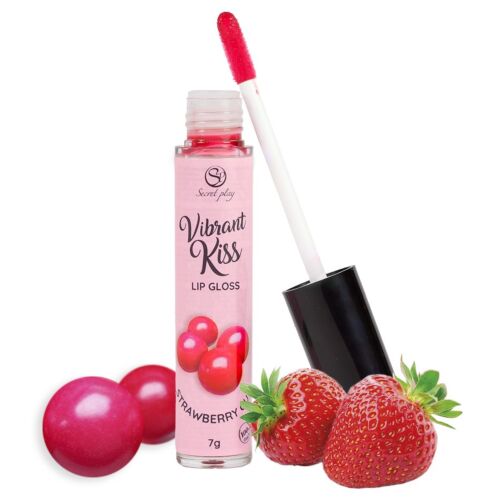Lip Gloss Secretplay Strawberry Gum with Vibrating Sensations