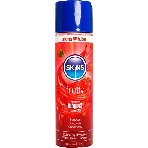 Skins Fruity Water-Based Lubricant Strawberry 130 ml