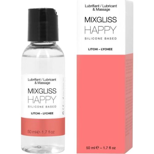 Mixgliss Happy Litchi Silicone Lubricant 50ml - Smooth Sensation