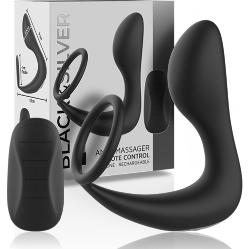 BLACK&SILVER Remote Control Anal Massager
