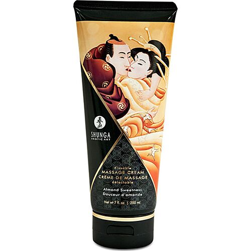 Massage Cream SHUNGA Sweet Almond 200ml with Natural Ingredients