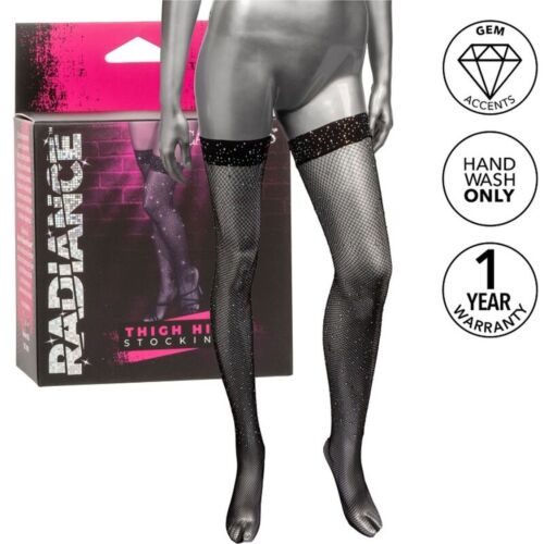 Thigh High Stockings CALEXOTICS Radiance with Rhinestones