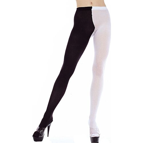 XXL Opaque Tights by Music Legs with Contrasting Leg