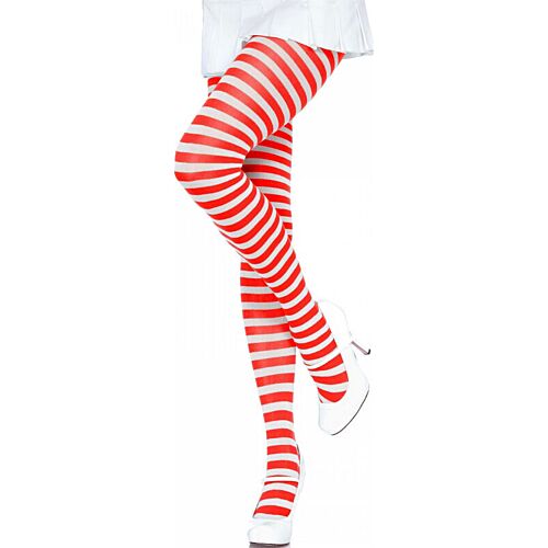 Striped Tights Leg Avenue | Bold Red and White Design