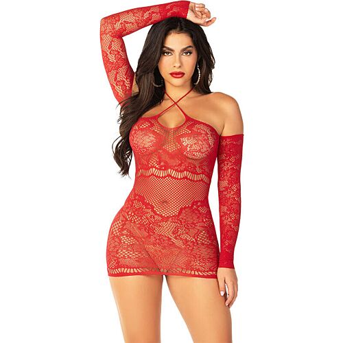 Mini Dress Leg Avenue Off-Shoulder Long-Sleeved