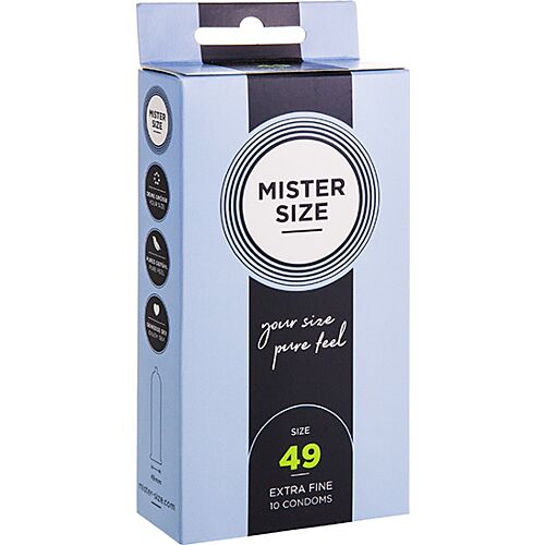 Condom MISTER SIZE 49 mm | Optimal Fit for Sensitive Pleasure