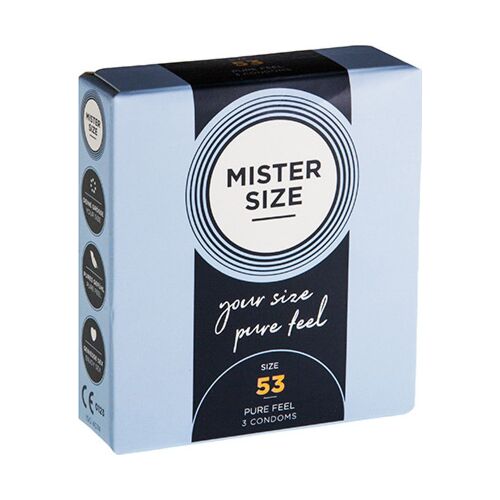 MISTER SIZE 53 MM Condoms for Enhanced Sensation