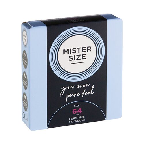 Condoms Preservativos MISTER SIZE XXL 64 mm Secure Fit