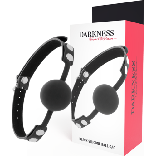 BDSM Gag DARKNESS Adjustable Leather Strap
