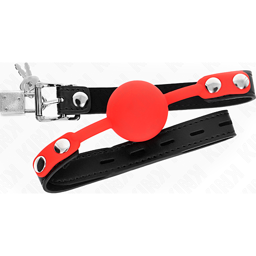 KINK Silicone Ball Gag 4 cm with Lock