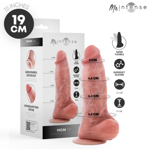 MR. INTENSE Spencer Small Dildo with Testicles - 19 cm