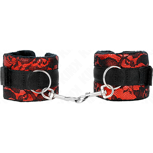 Wrist Restraints KINK Short Velvet Lace and Nylon