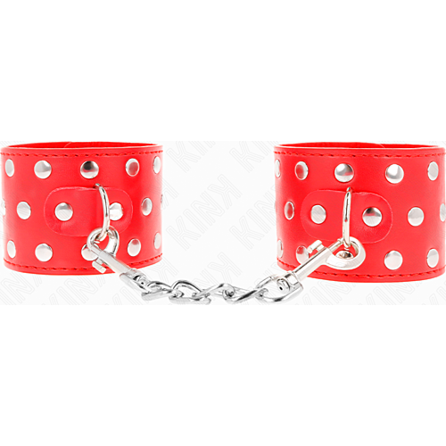 Wrist Restraints KINK Adjustable Red with Rivets