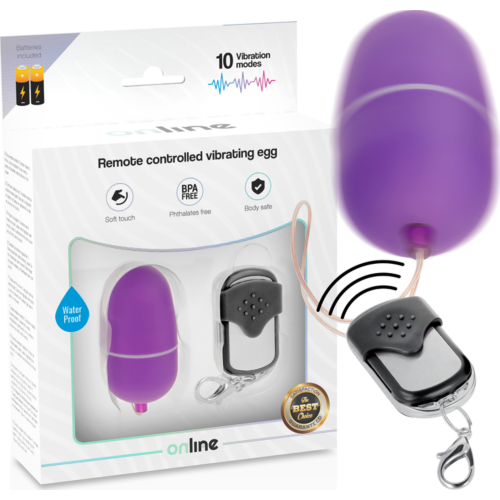 Vibrating Egg ONLINE Remote Control with 10 Vibration Modes
